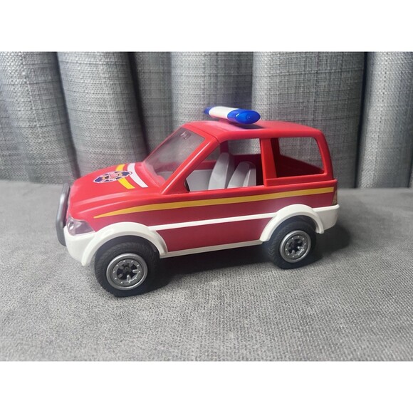 Playmobil Figures Fireman Soccer Ambulance Horses Chair Dishes Lot - Picture 7 of 13